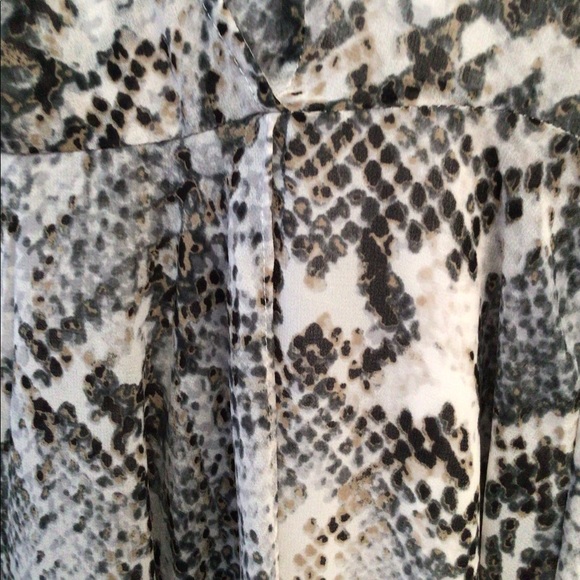 🔴So pretty! EUC 2 piece Calvin Klein snakeskin print dress size 2 - Picture 6 of 8